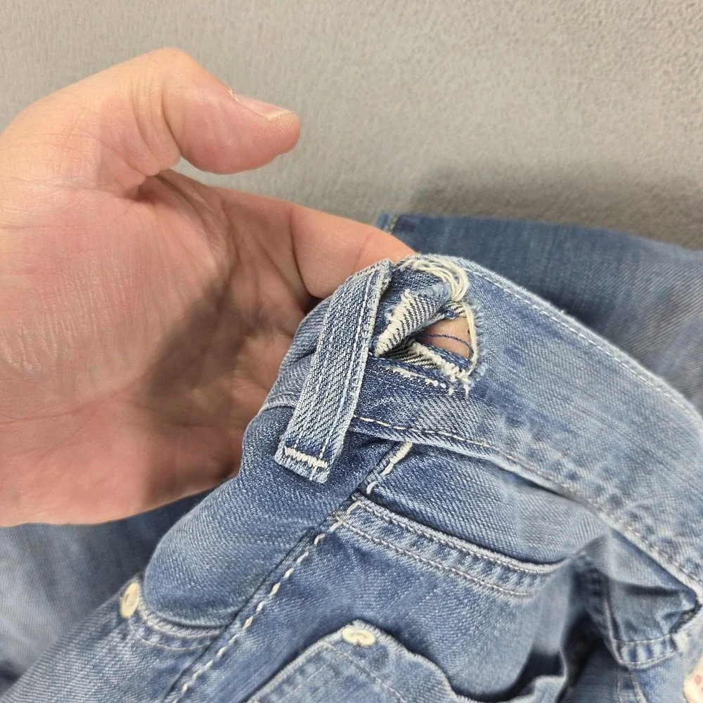 Vintage Levis Engineered Jeans Mens Blue Twisted Red Wire Button Fly Fits 32x28